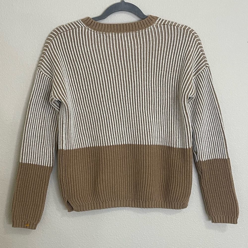 Max Studio Women's Colorblock Ribbed Sweater - Size Small - Picture 4 of 10